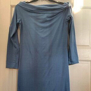 NWOT Fashion Collection Blue Knit Dress Size Large